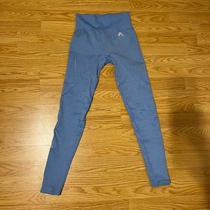 Oner Active Classic Seamless Leggings in Blue Marl, Size: M Short
